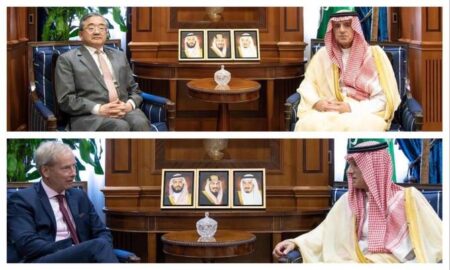 وزير سعودي يبحث قضايا المناخ والتطورات الدولية مع مسؤولين صينيين وأوروبيين في الرياض